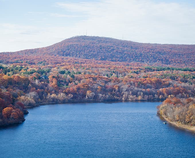 Connecticut River in the fall