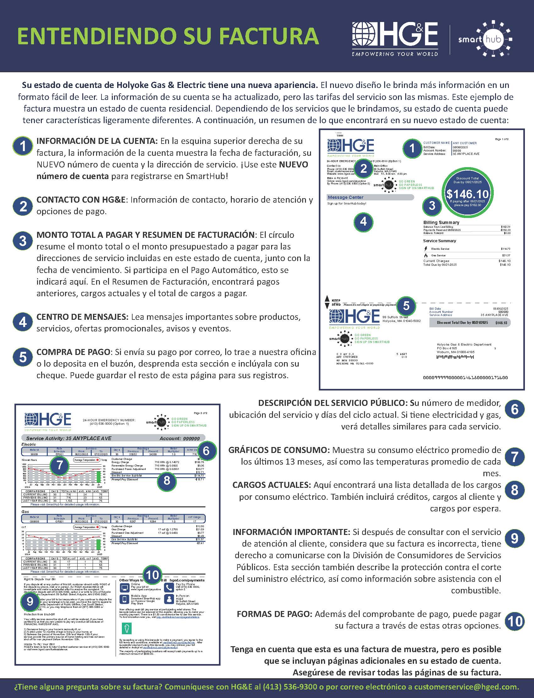 Spanish Utility Statement